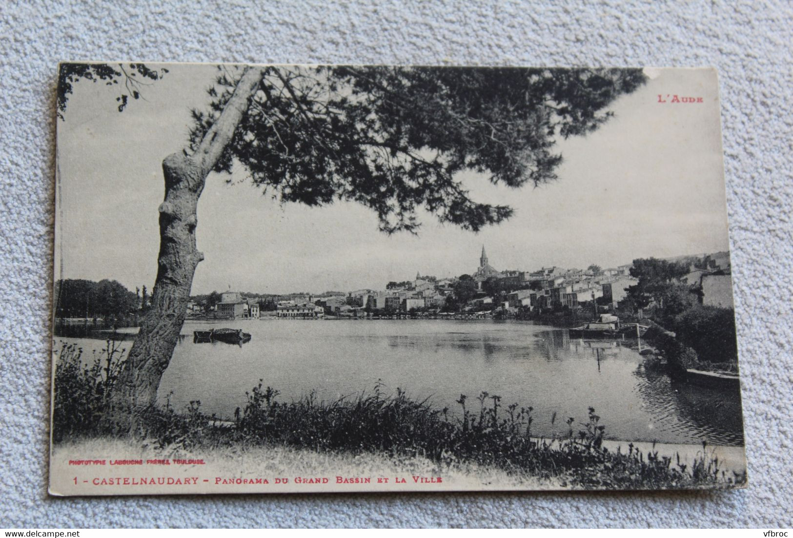 Cpa 1916, Castelnaudary, Panorama Du Grand Bassin Et La Ville, Aude 11 - Castelnaudary