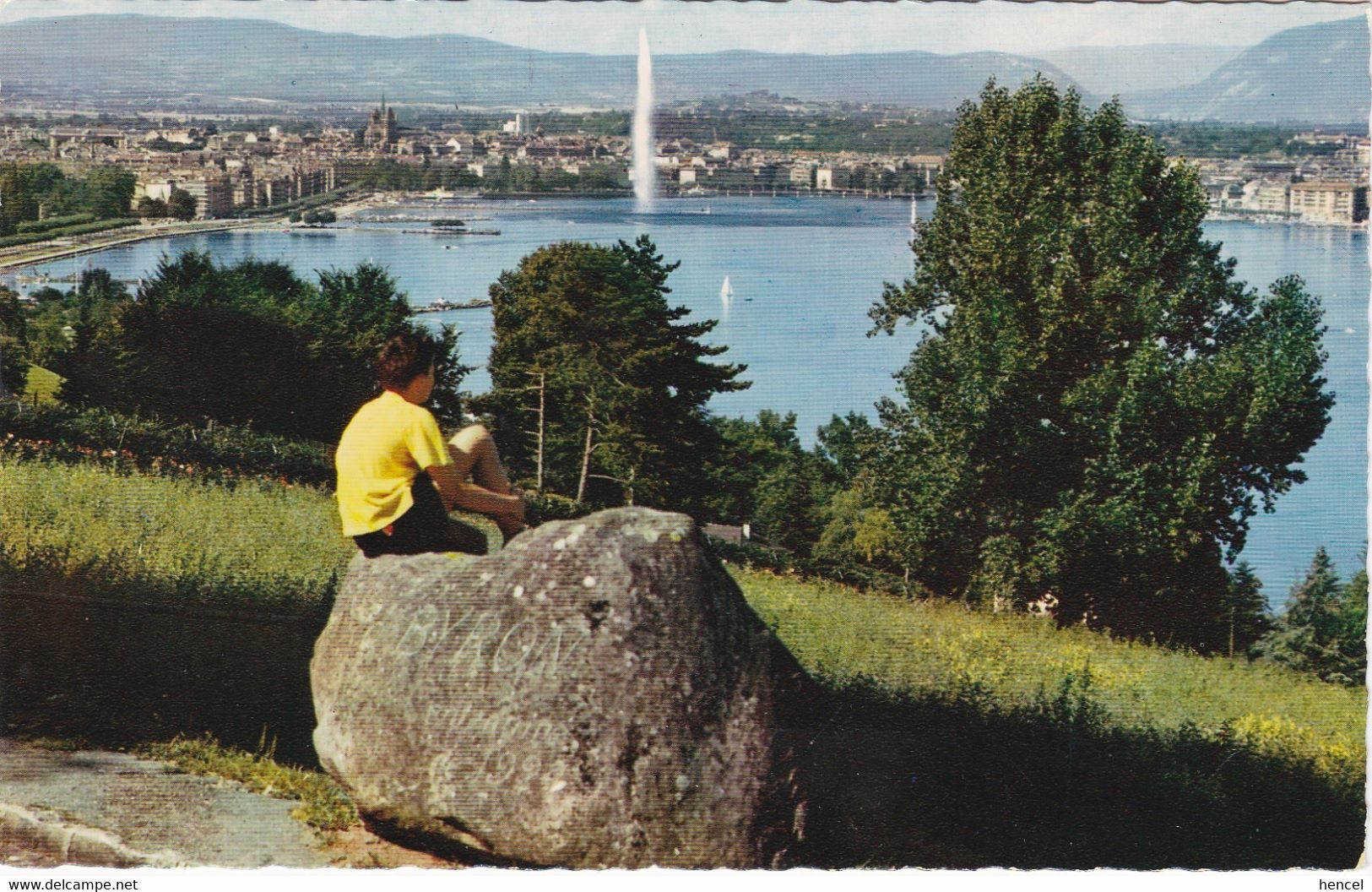 GENEVE. Vue Depuis Cologny Et La Pierre Biron - Cologny