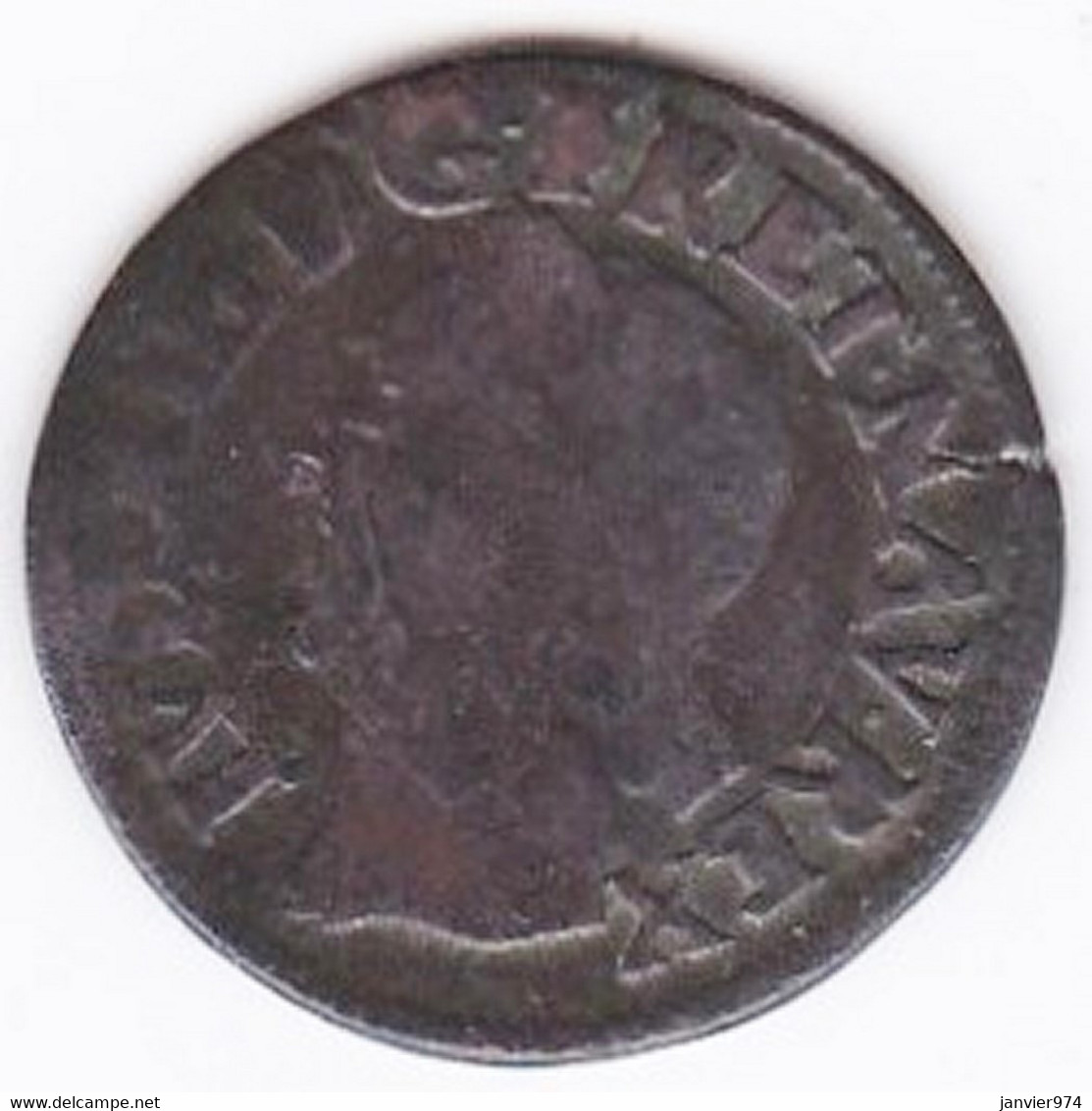 Double Tournois, Type De Warin 1643 H La Rochelle Louis XIII - 1610-1643 Louis XIII Le Juste