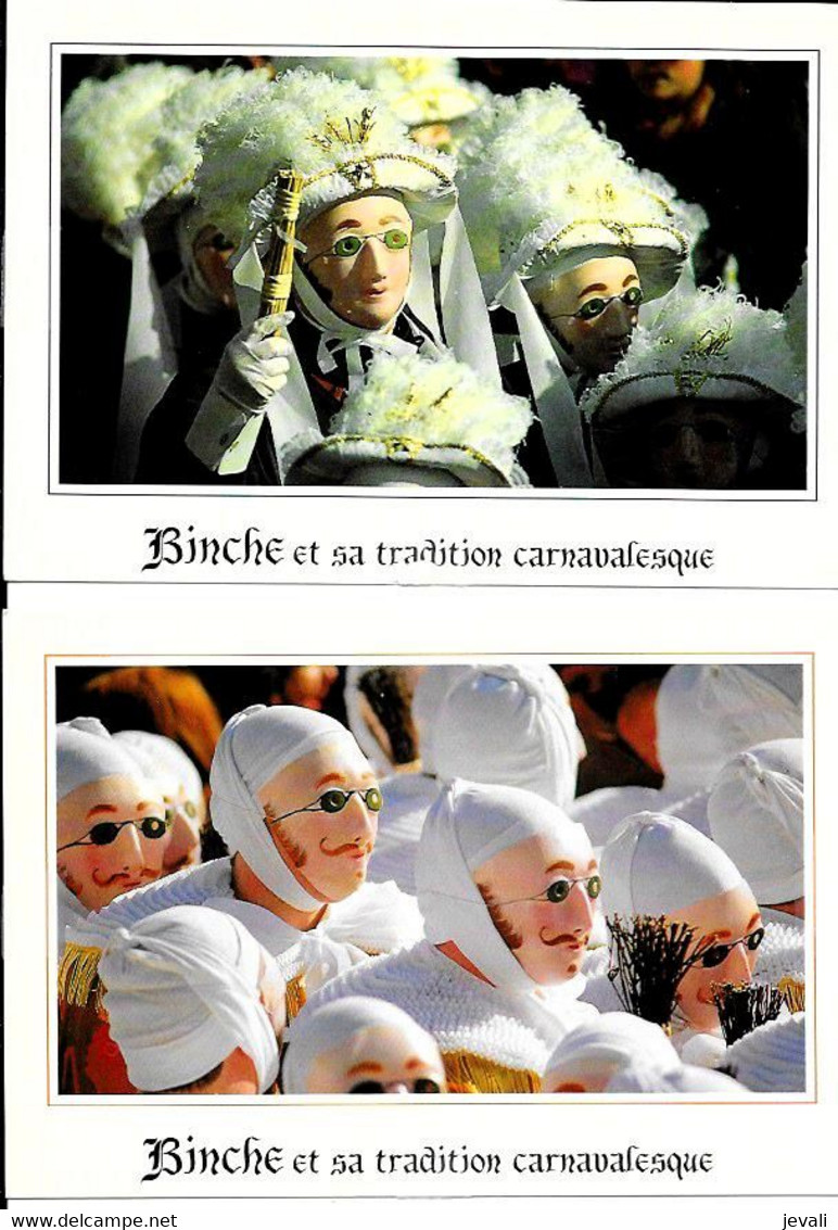 CPA / PK / AK   -   BINCHE   Carnaval De Binche ( Série 1 Binche Et Sa Tradition Carnavalesque Carte 4 Et 5 ) - Binche