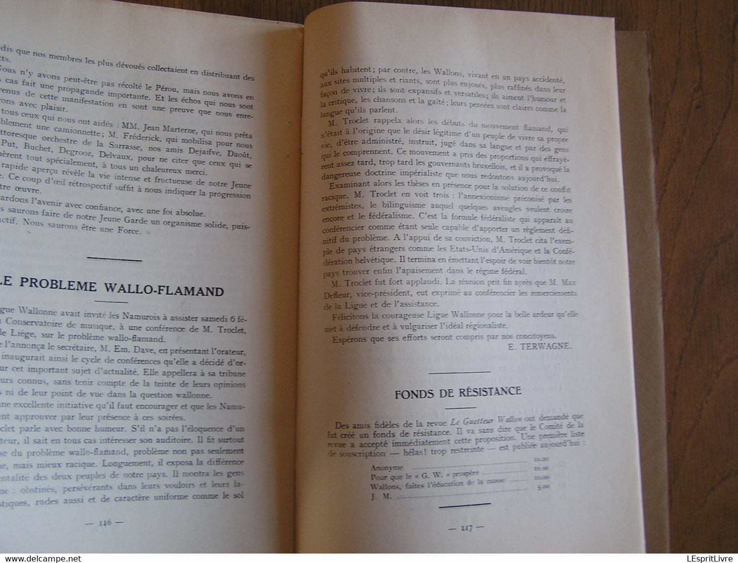 LE GUETTEUR WALLON Février 1932 8 ème Année 103 Régionalisme Mouvement Wallon  Problème Wallo Flamand Ligue Wallonne - Belgique