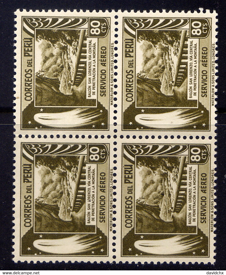 PERU, BLOCK OF 4, NO. C56, MNH - Peru