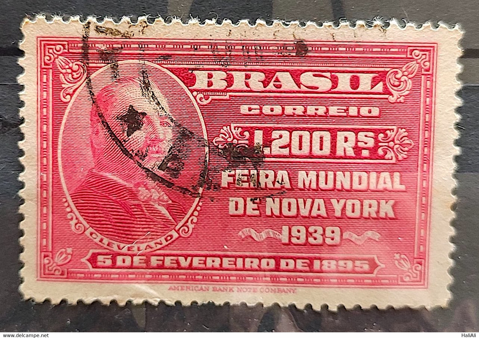 C 141 Brazil Stamp  New York World's Fair President Cleveland 1939 7 Circulated - Other & Unclassified