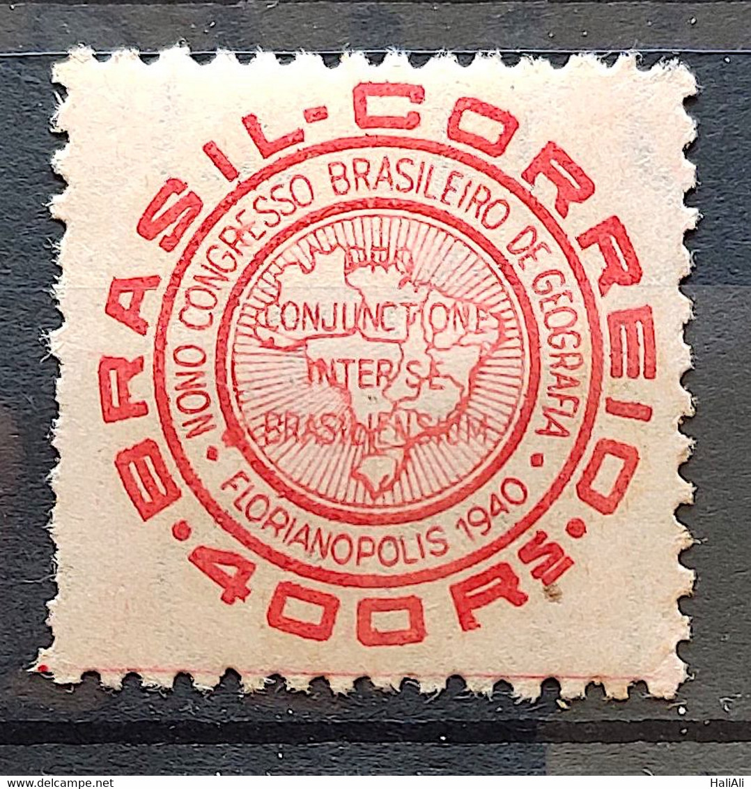 C 151 Brazil Stamp Brazilian Congress Of Geography Florianopolis Map 1940 2 - Other & Unclassified