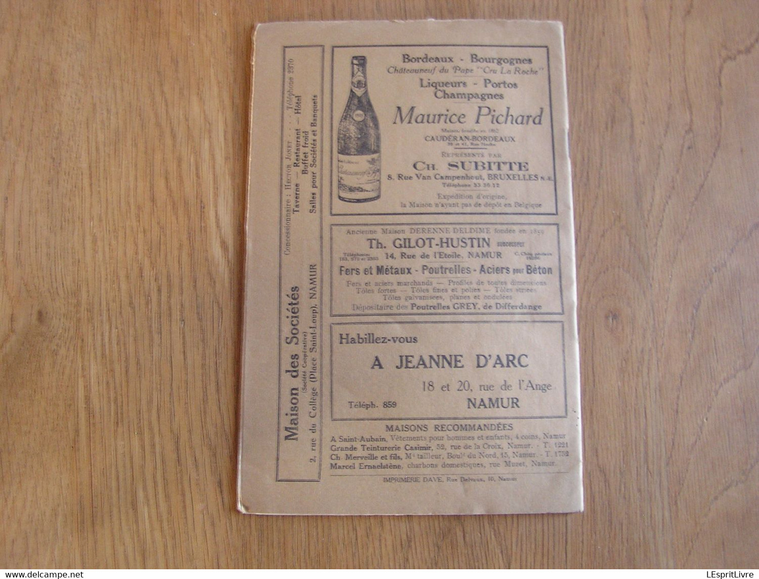 LE GUETTEUR WALLON Septembre 1932 8 ème Année 110 Régionalisme Folklore Namurois Ecole Paris Entre Sambre Et Meuse - Belgique