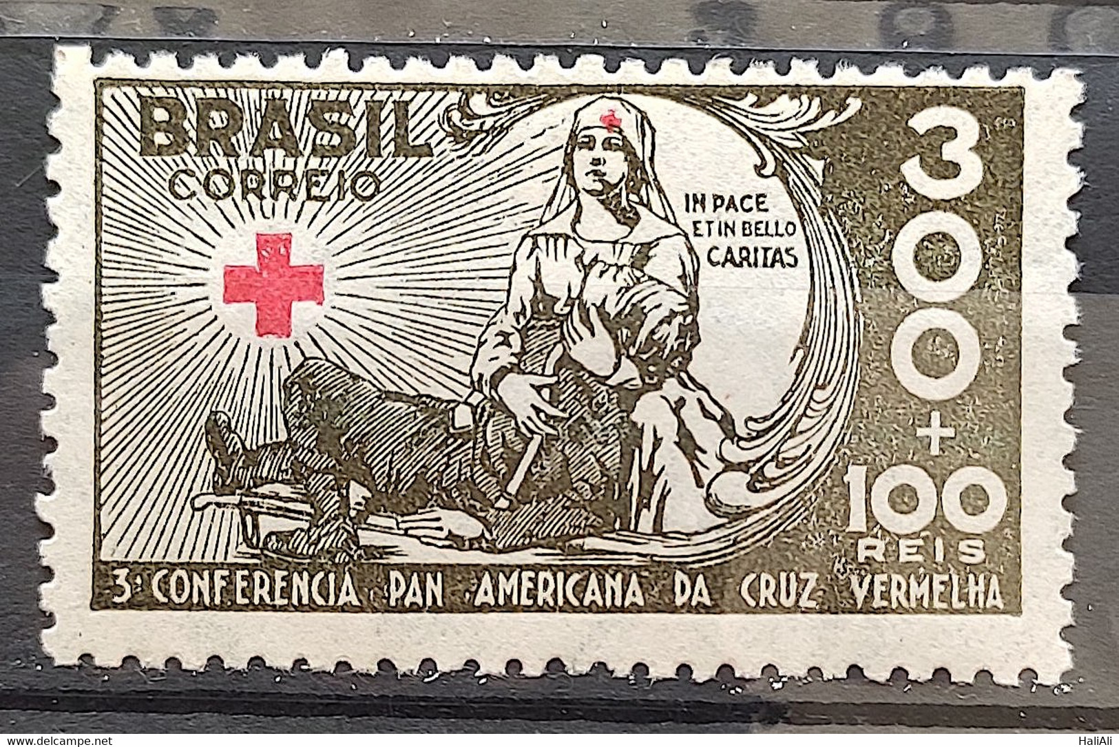 C 89 Brazil Stamp Red Cross Pan American Conference Health 1935 1 - Andere & Zonder Classificatie