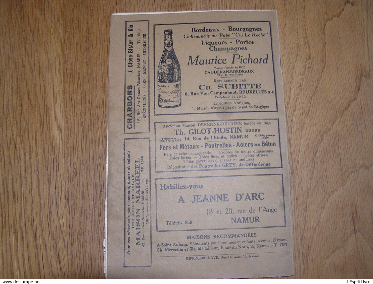 LE GUETTEUR WALLON Janvier Février 1933 9 ème Année 114 115 Régionalisme Folklore Prisons Namur Guillotine Pénitencier