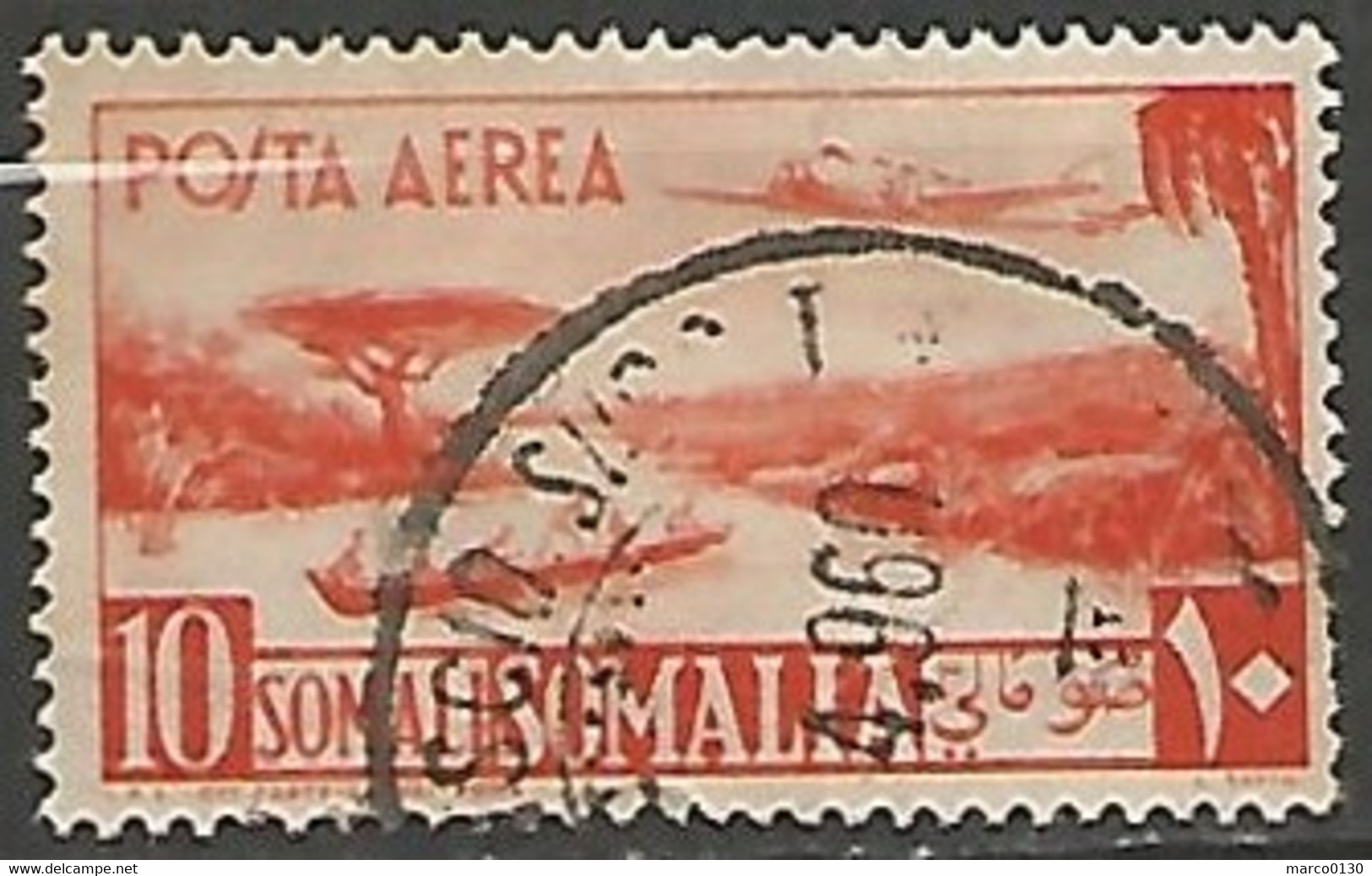 SOMALIE ITALIENNE / POSTE AERIENNE  N° 40 OBLITERE - Somalie