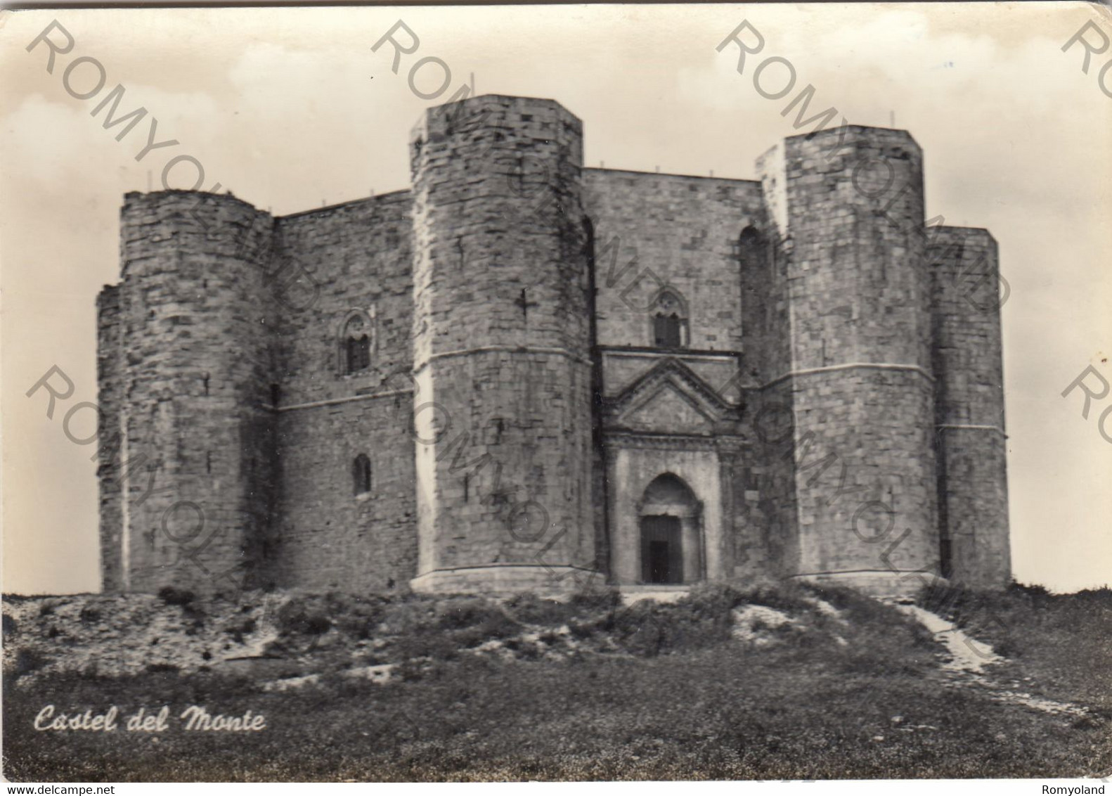 CARTOLINA  CASTEL DEL MONTE,ANDRIA,PUGLIA,STORIA,CULTURA,IMPERO ROMANO,RELIGIONE,MEMORIA,VIAGGIATA 1964 - Andria