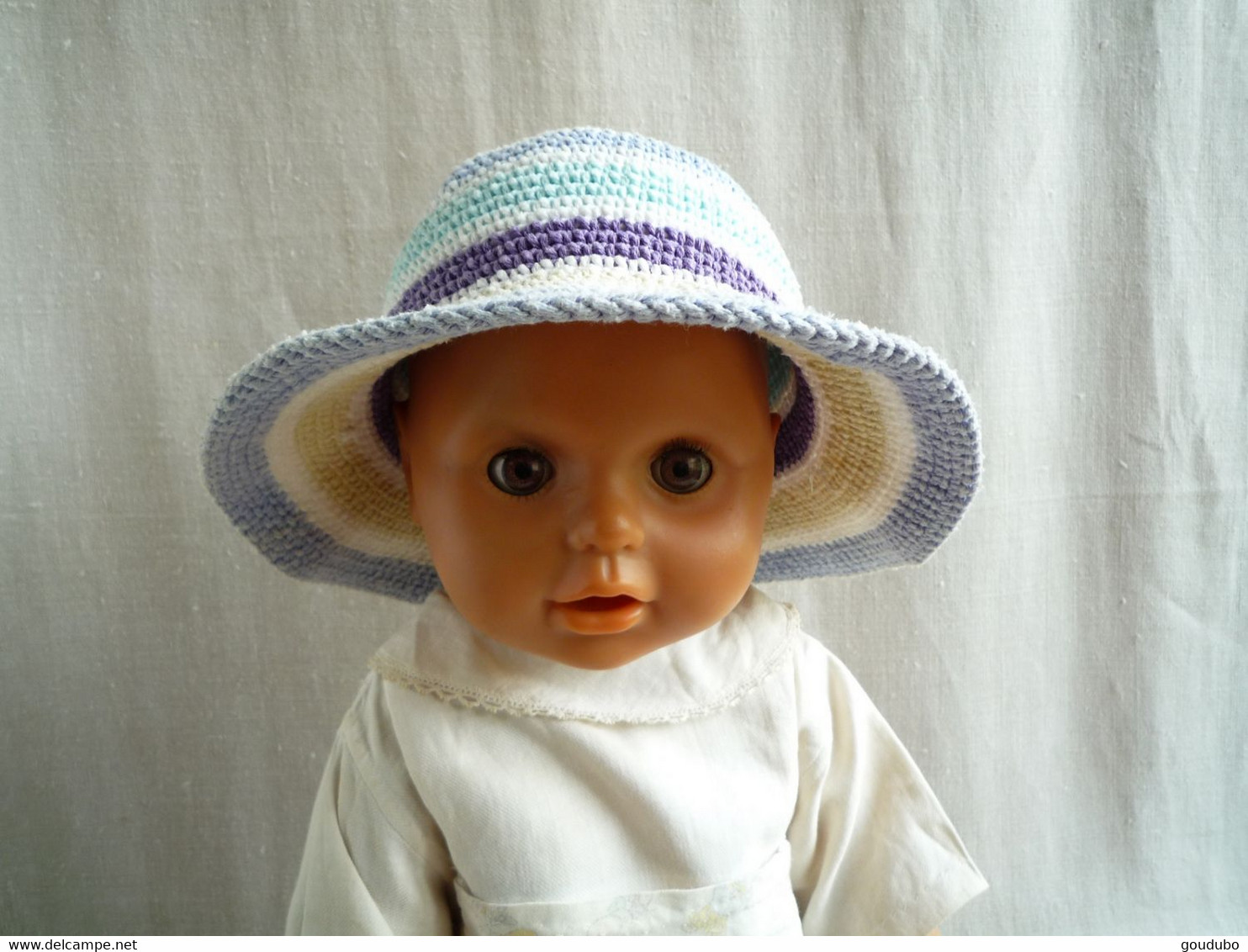 Chapeau Enfant Coton Crochet Couleurs Pastel. - Autres & Non Classés