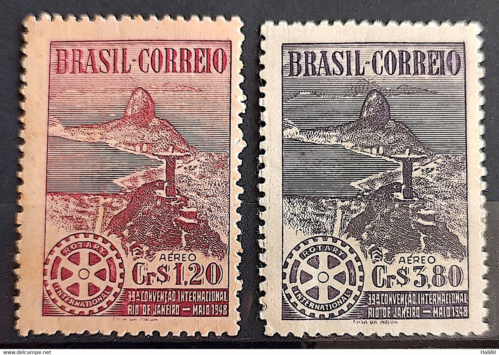 A 63 Brazil Stamp Air Rotary Club Rio De Janeiro 1948 - Andere & Zonder Classificatie