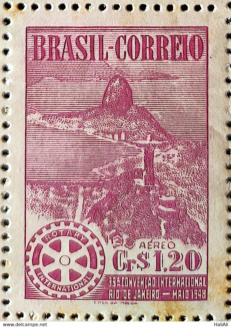 A 64 Brazil Stamp Air Rotary Club Rio De Janeiro 1948 2 - Other & Unclassified