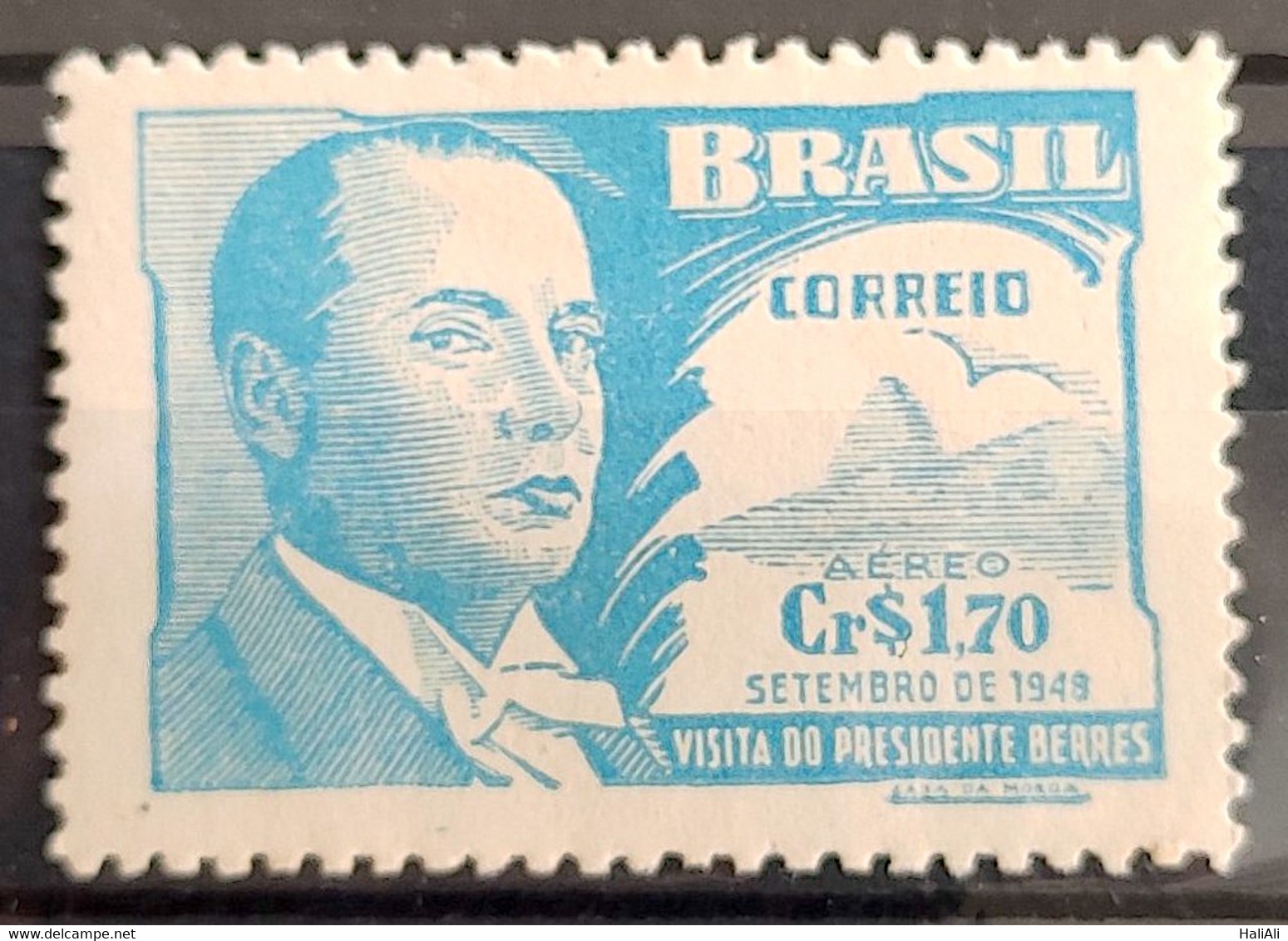 A 68 Brazil Stamp Air President Battle Berres Do Uruguay 1948 4 - Sonstige & Ohne Zuordnung