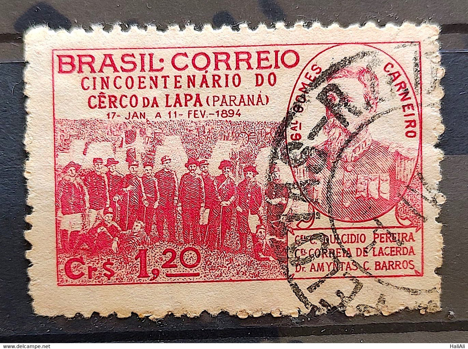 C 189 Brazil Stamp Fifty Years Siege Of Lapa Parana Militar 1944 1 Circulated - Otros & Sin Clasificación