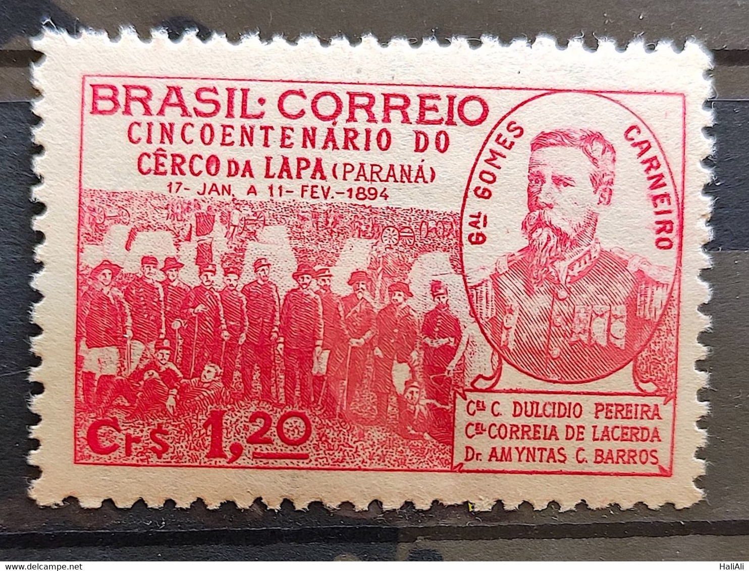 C 189 Brazil Stamp Fifty Years Siege Of Lapa Parana Militar 1944 3 - Andere & Zonder Classificatie