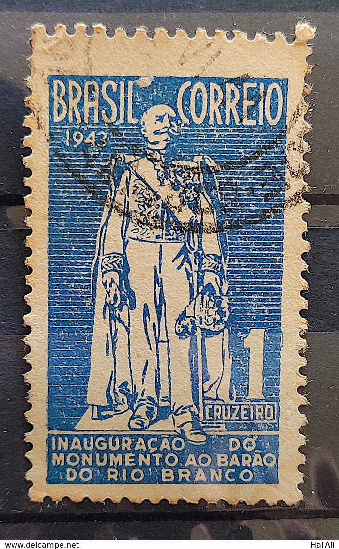C 191 Brazil Stamp Monument Barao Do Rio Branco Diplomacy Rights 1944 1 Circulated - Sonstige & Ohne Zuordnung