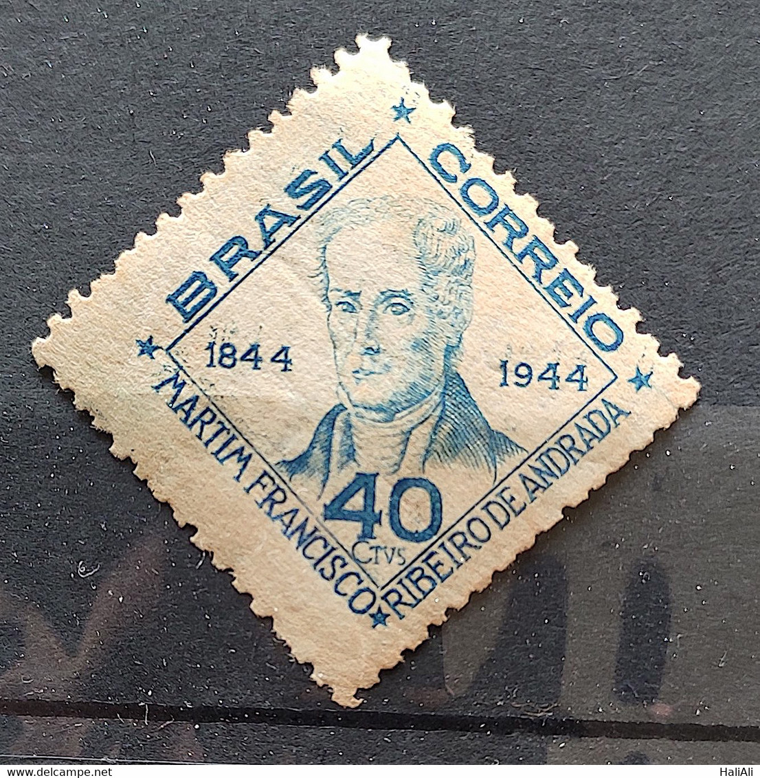 C 194 Brazil Stamp Martim Francisco Ribeiro De Andrada Politics 1945 4 - Sonstige & Ohne Zuordnung