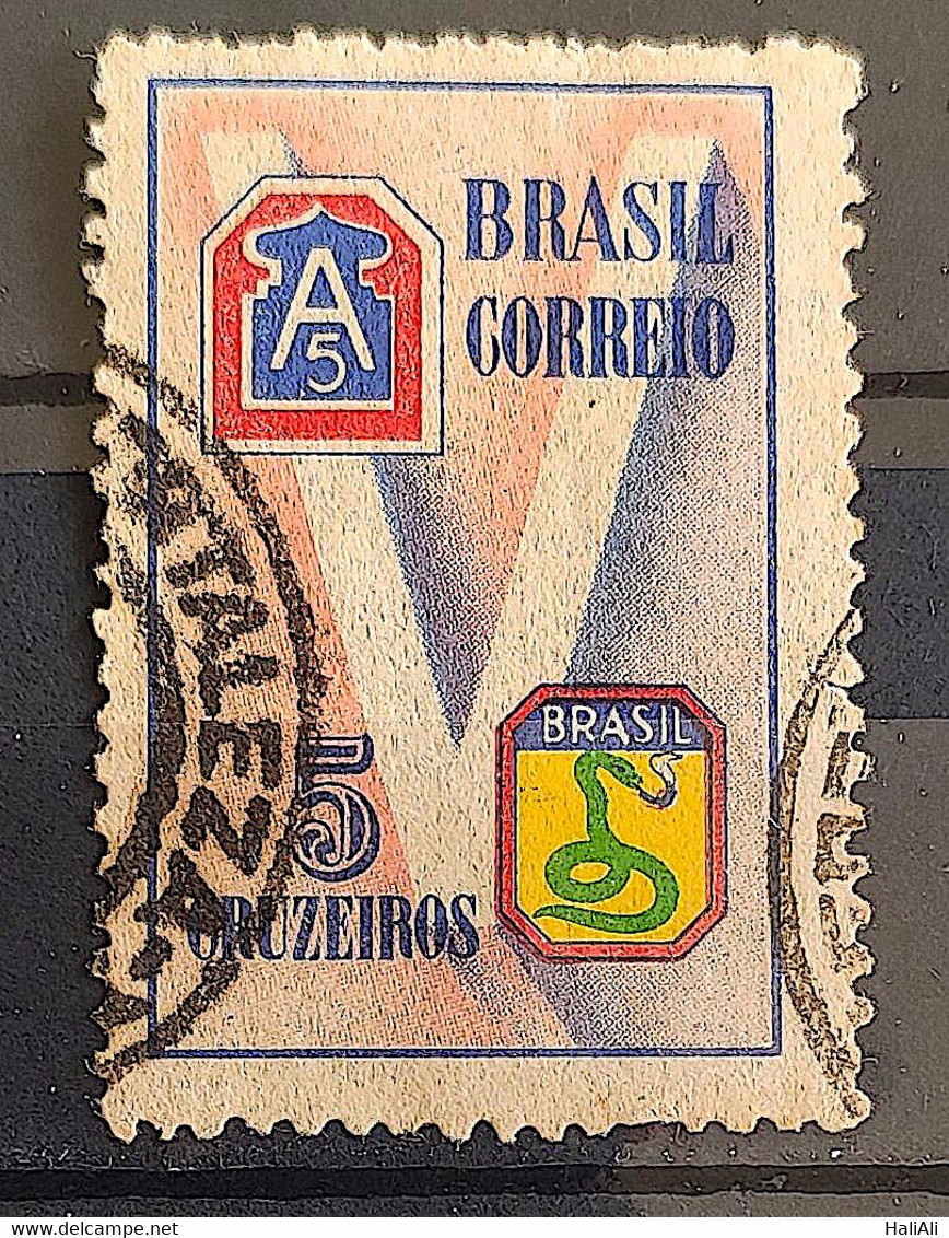 C 210 Brazil Stamp Brazilian Expeditionary Force FEB Militar V Of The Victory Snake 1945 Circulated 5 - Other & Unclassified