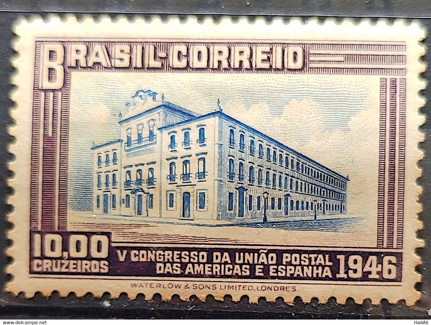 C 221 Brazil Stamp Congress UPAEP Postal Union Of The Americas And Spain Postal Building 1946 4 - Other & Unclassified