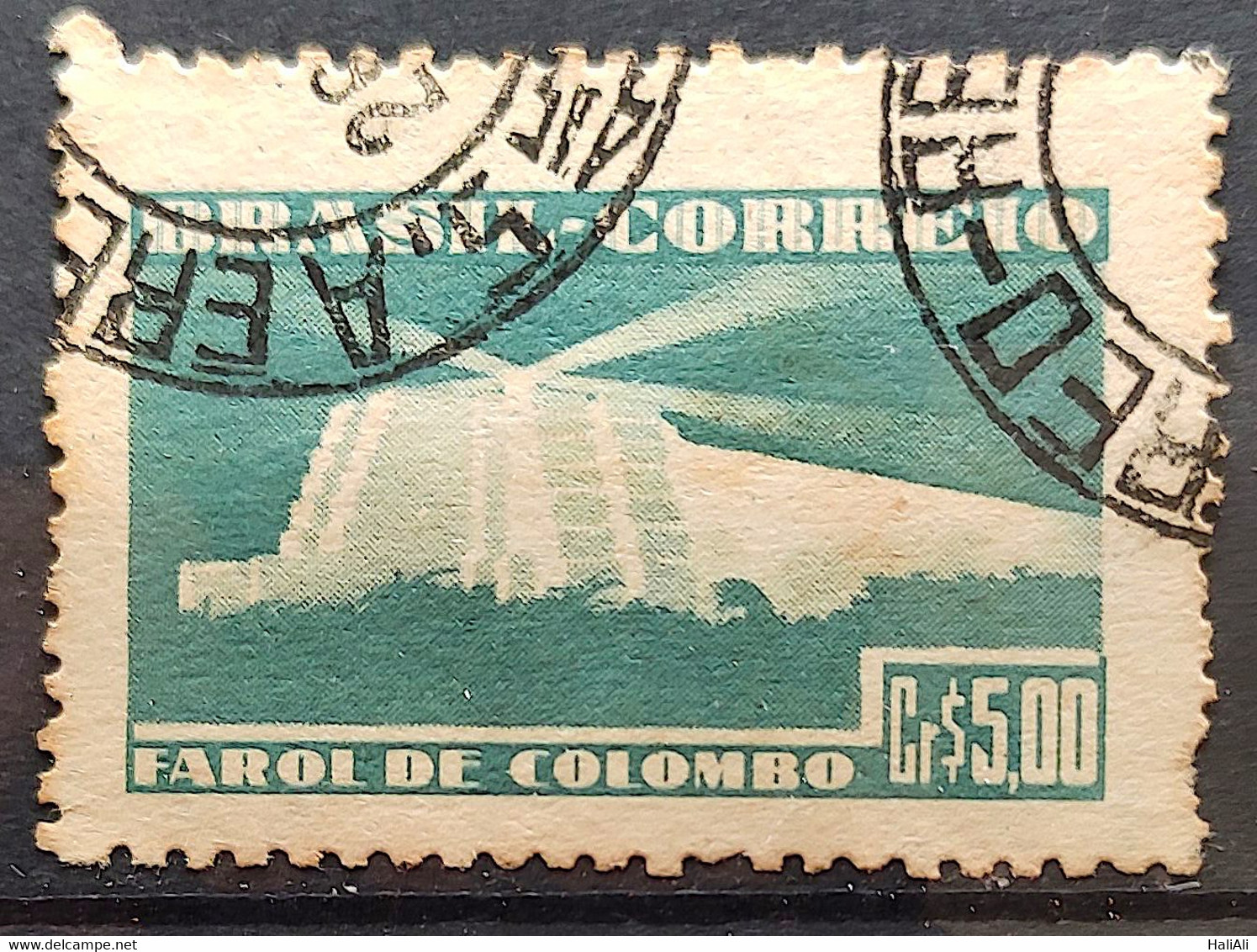 C 222 Brazil Stamp Pro Construction Lighthouse Colombo 1946 1 Circulated - Other & Unclassified