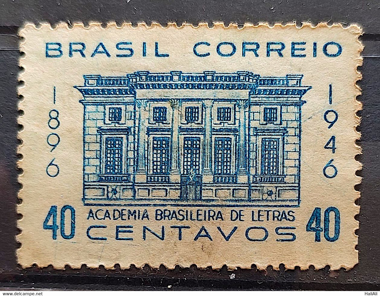 C 226 Brazil Stamp Brazilian Academy Of Letters Literature Architecture 1946 2 - Andere & Zonder Classificatie