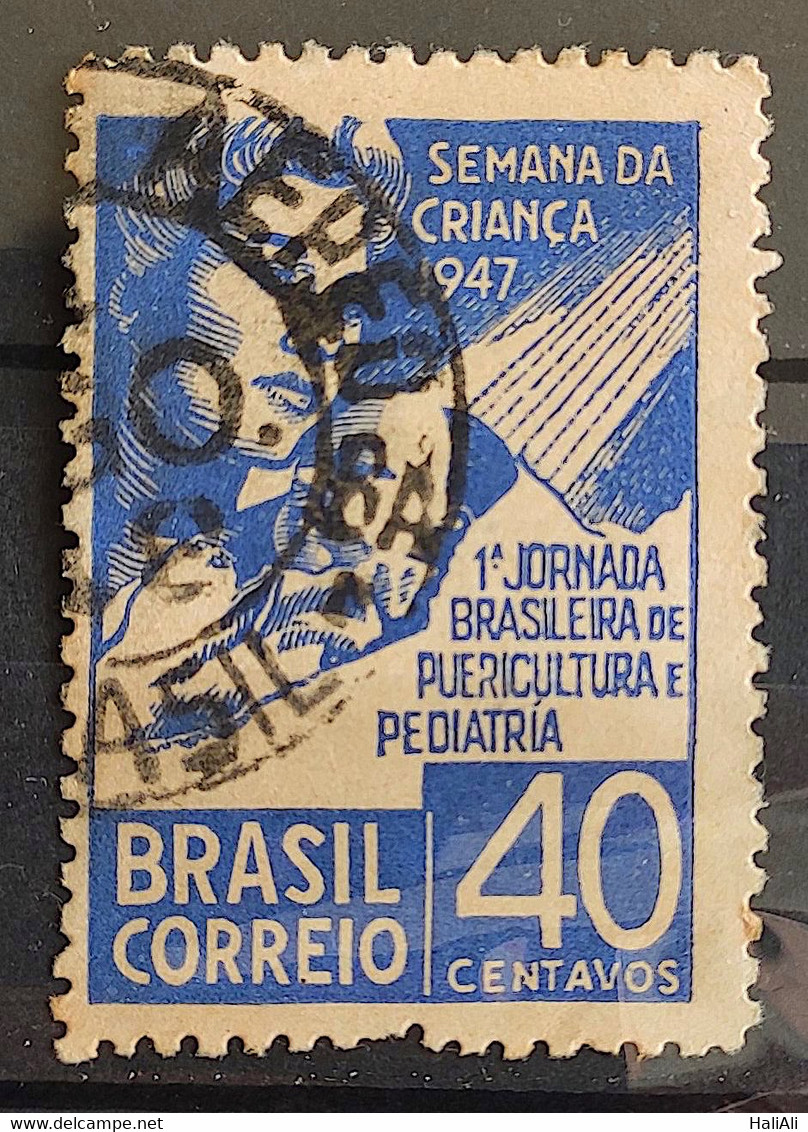 C 234 Brazil Stamp Children's Week Pediatrics Healthy 1947 Circulated 7 - Other & Unclassified