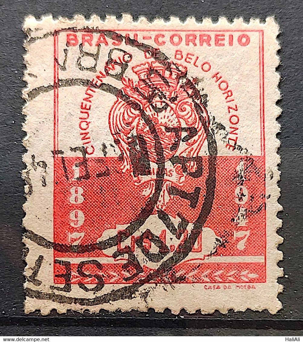 C 236 Brazil Stamp Belo Horizonte Coat Of Arms 1947 1 Circulated - Autres & Non Classés