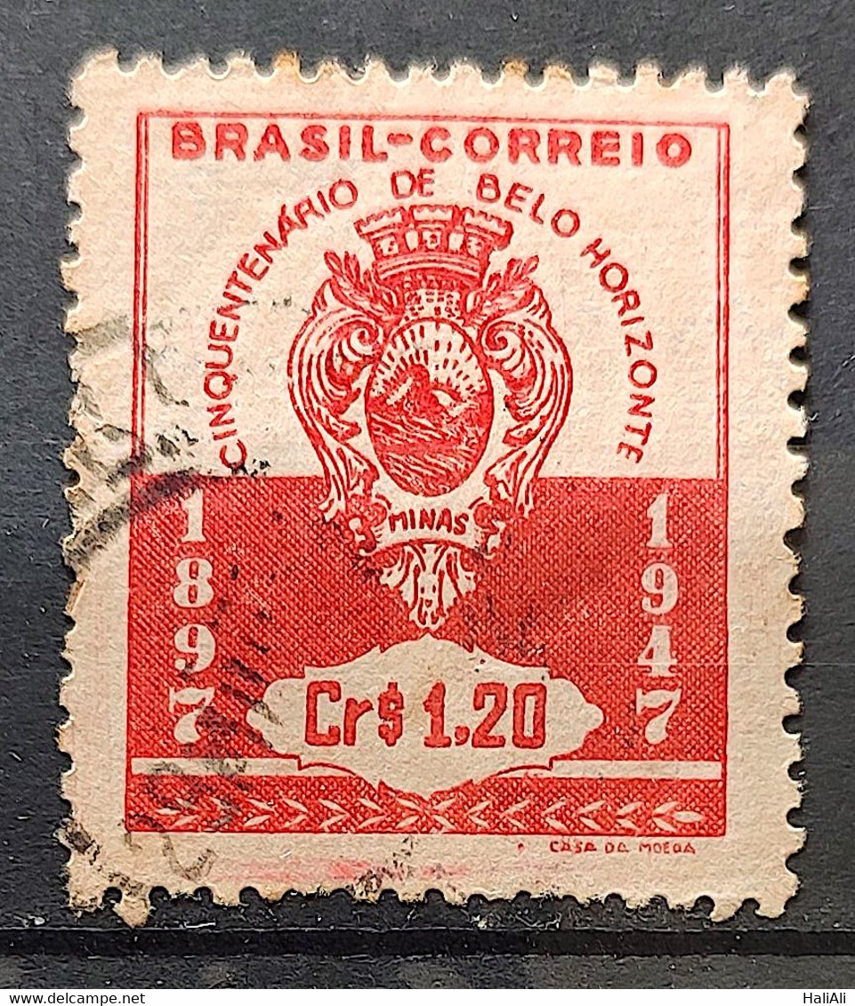 C 236 Brazil Stamp Belo Horizonte Coat Of Arms 1947 4 Circulated - Other & Unclassified