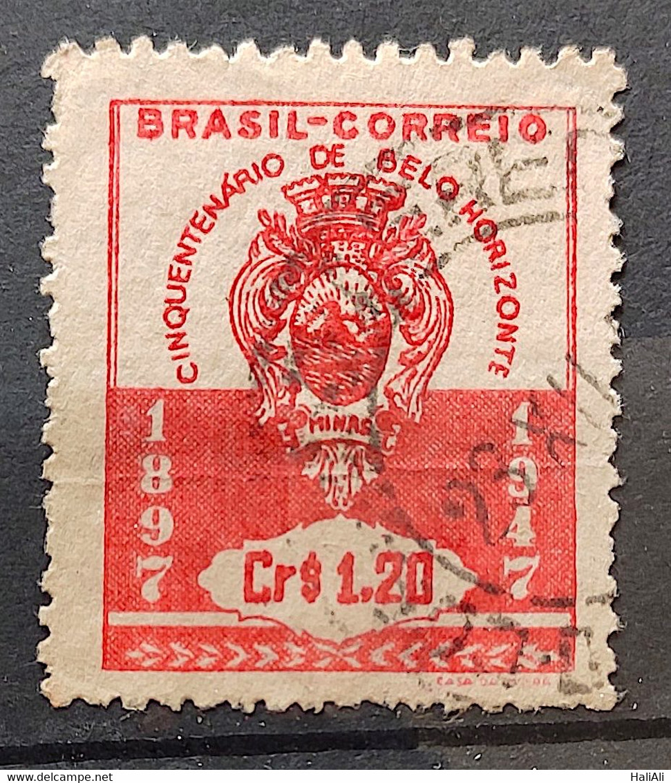 C 236 Brazil Stamp Belo Horizonte Coat Of Arms 1947 7 Circulated - Andere & Zonder Classificatie