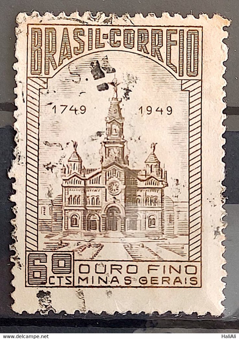 C 244 Brazil Stamp Ouro Fino 1949 Circulated 4 - Other & Unclassified