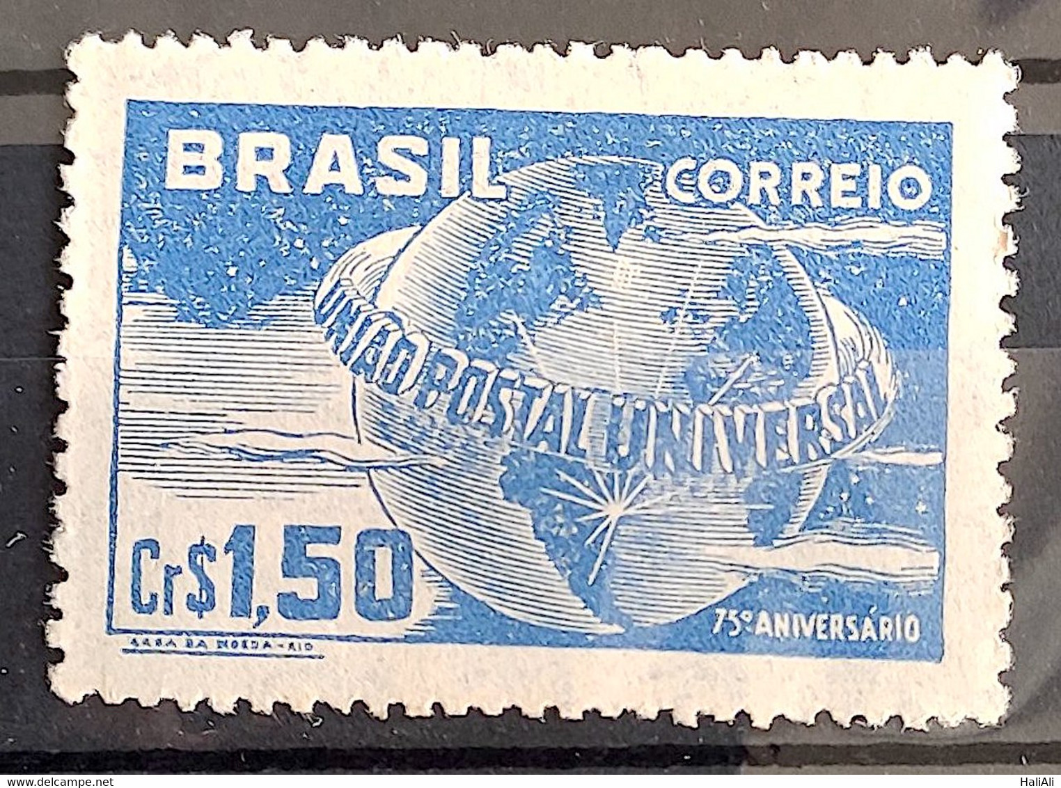 C 248 Brazil Stamp Universal Postal Union UPU Map Postal Service1949 22 - Sonstige & Ohne Zuordnung