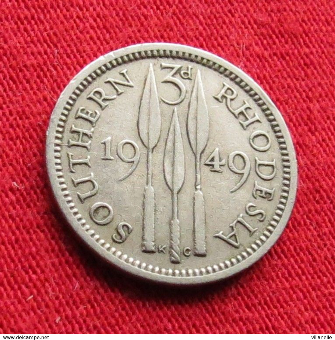 Southern Rhodesia 3 Pence 1949 KM# 20 Lt 604 *V2T Rodesia Do Sul Rhodesie - Rhodesië