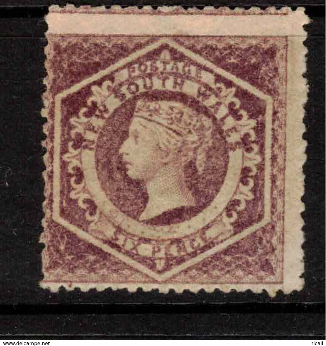 NSW 1860 6d Mauve P12 SG 147 HM #BQX15 - Neufs