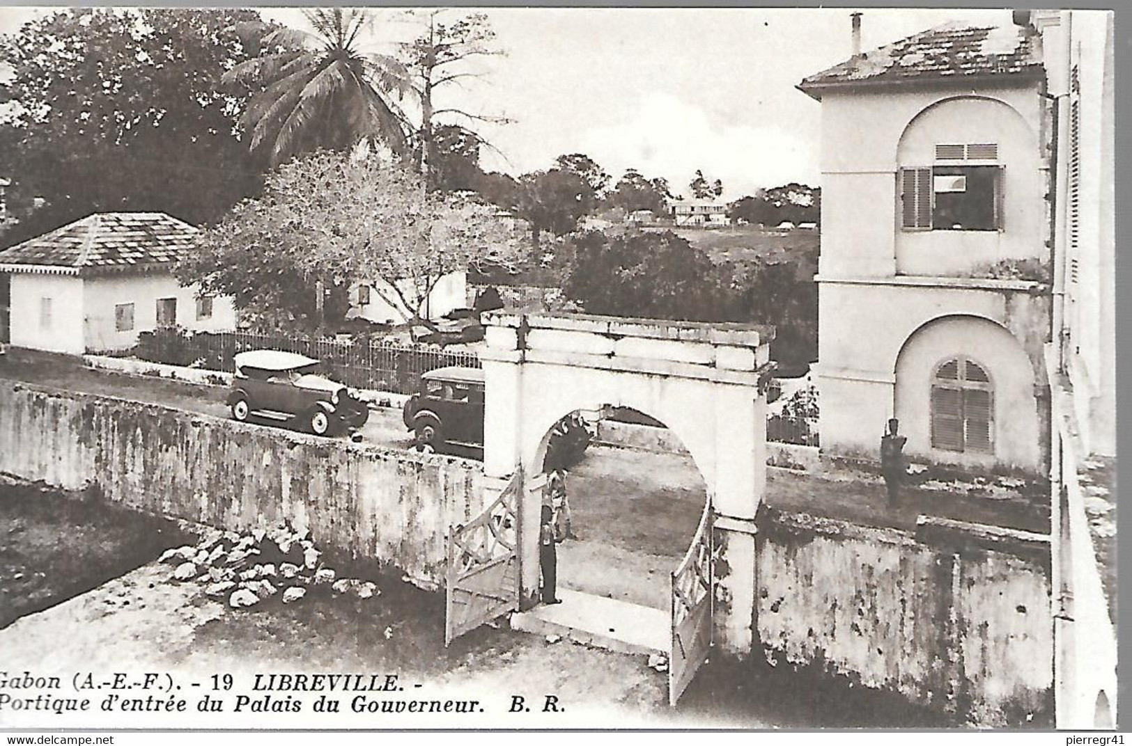 CPA-1910-GABON-LIBREVILLE-Portique D Entrée Du Palais Du Gouverneur-Edit Bloc Freres-Bordeaux-TBE - Gabon