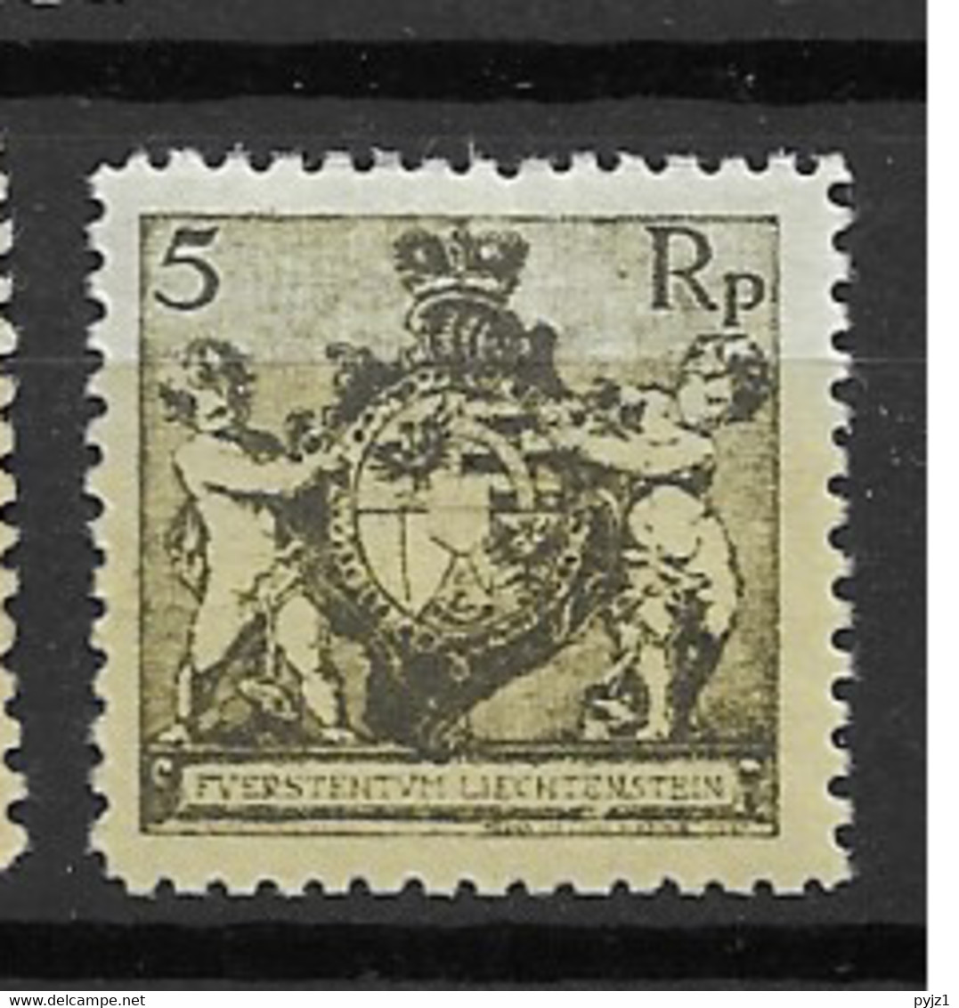 1921 MNH Liechtenstein Mi 48-B Postfris** - Ungebraucht