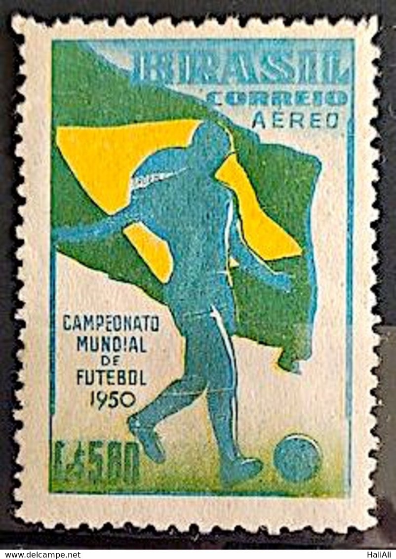 A 76 Brazil Stamp Football World Cup Soccer Flag 1950 1 - Other & Unclassified