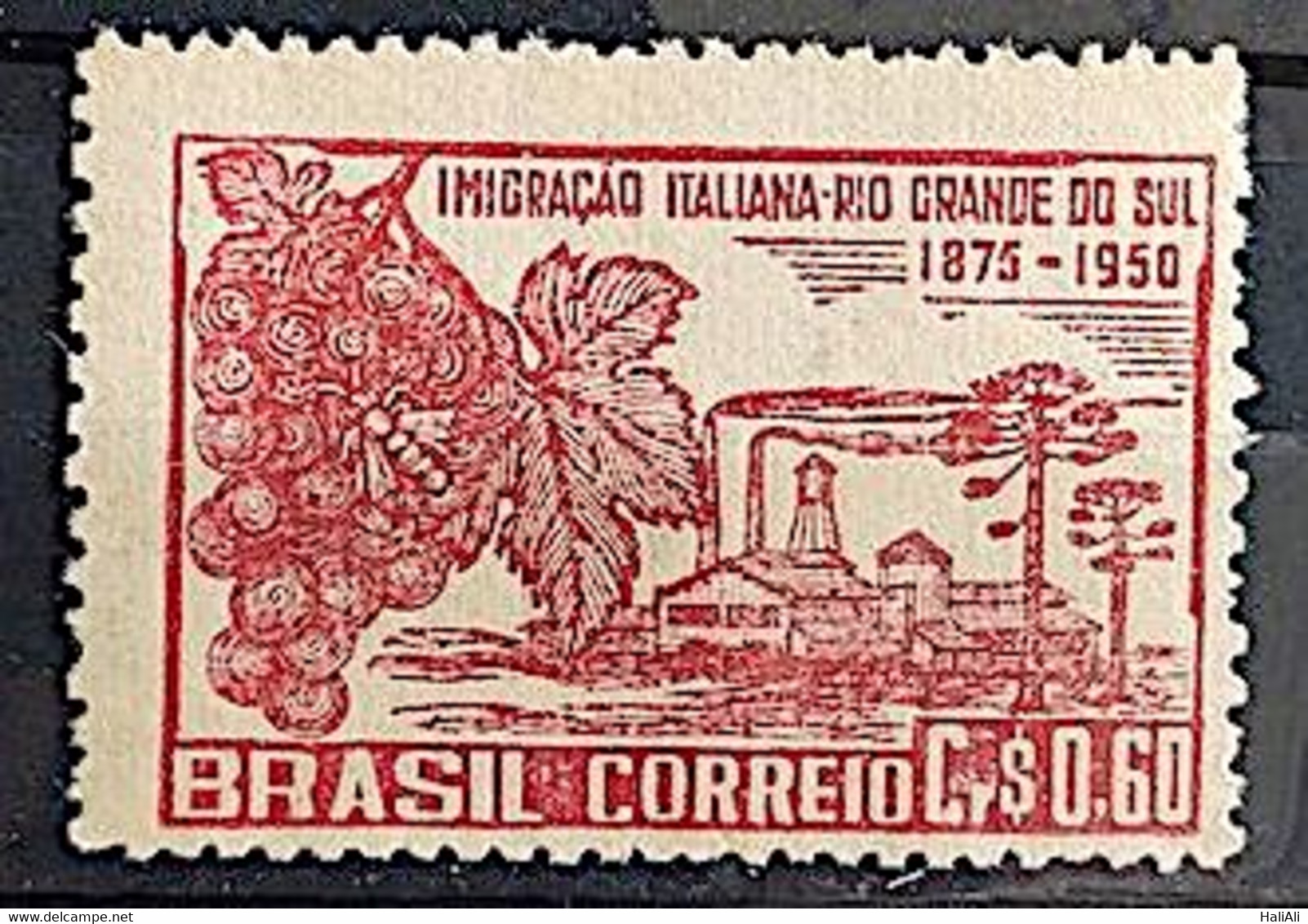 C 251 Brazil Stamp Italian Imigration No Rio Grande Do Sul Italy Ethnicity 1950 1 - Autres & Non Classés