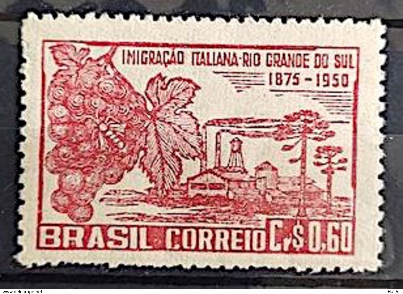 C 251 Brazil Stamp Italian Imigration No Rio Grande Do Sul Italy Ethnicity 1950 3 - Other & Unclassified