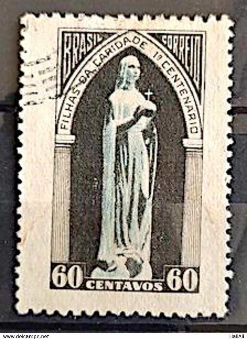 C 252 Brazil Stamp Centenary Daughters Of Charity Sao Vicente De Paulo Religion 1950 Circulated 1 - Sonstige & Ohne Zuordnung