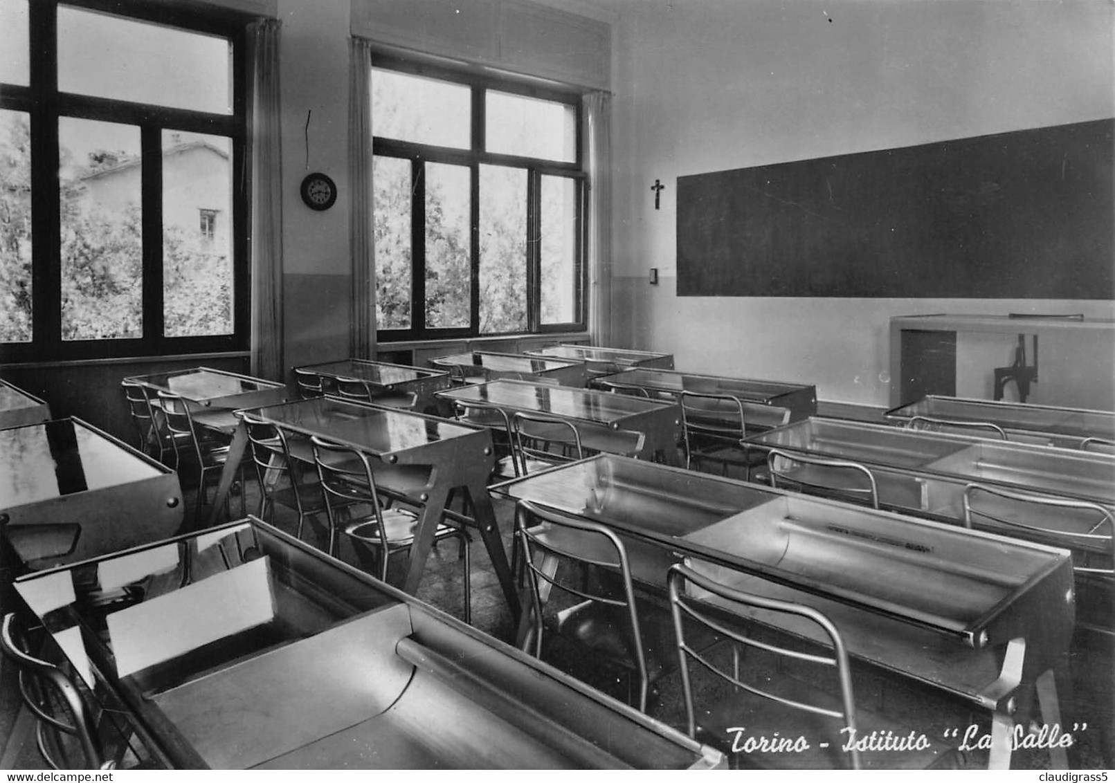 2093"TORINO-ISTITUTO LA SALLE-AULA" ANNI 50 - Education, Schools And Universities