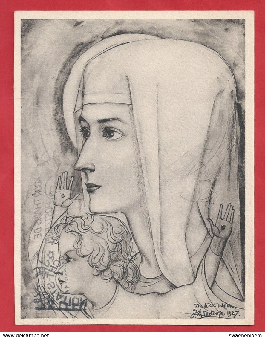 NL.- JAN TOOROP.  MADONNA. Van Munster's Uitg.-Mij. Amsterdam 571 - Toorop, Jan