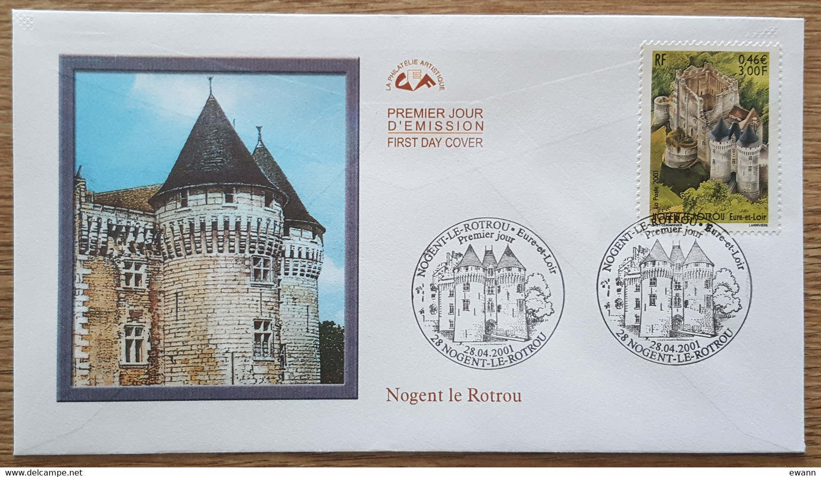 FDC 2001 - YT N°3386 - NOGENT LE ROTROU - 2000-2009