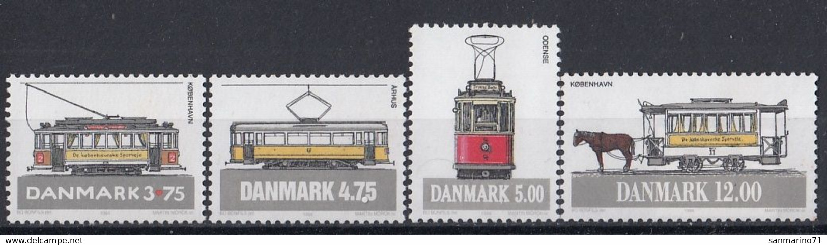 DENMARK 1080-1083,unused - Tranvie