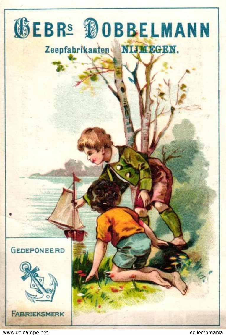 9 Card Gebroeders Dobbelmann Zeepfabrikanten Nijmegem Nederland, Zeer Mooie Staat, Reklame Kaartjes, Litho Anno 1890 - Autres & Non Classés
