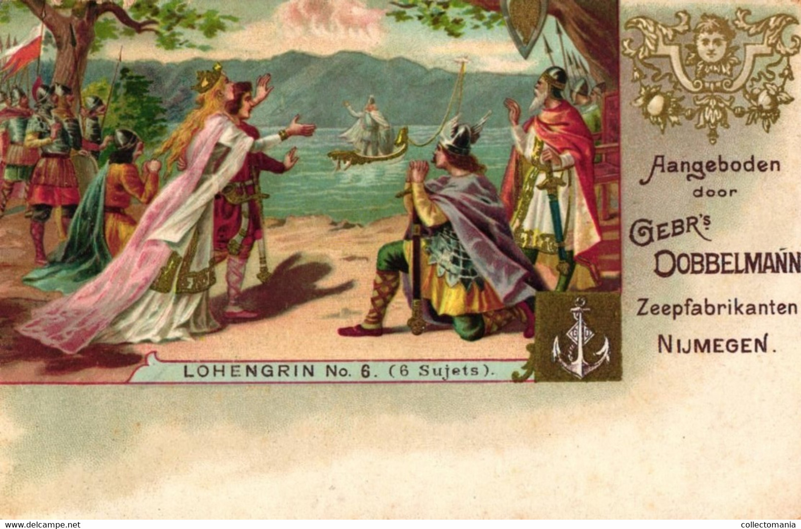 Anno 1900 -  5 Kaarten Gebroeders Dobbelmann Zeepfabrikanten Nijmegem Lohengrin, Japan, Spanje, Zeer Mooie Reklame - Other & Unclassified