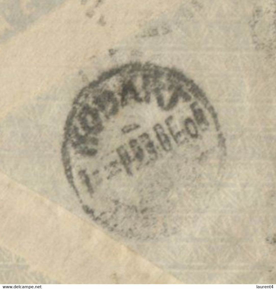 (NN 16) Australia Cover (postmark 1908) Queensland State Stamps Pair - Posted To Tasmanaia - Storia Postale