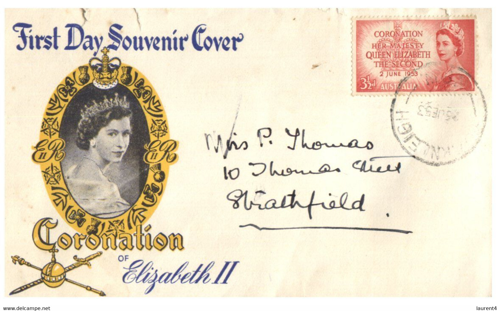 (NN 16) Australia FDC Cover - Queen Elizabeth Coronation - Otros & Sin Clasificación