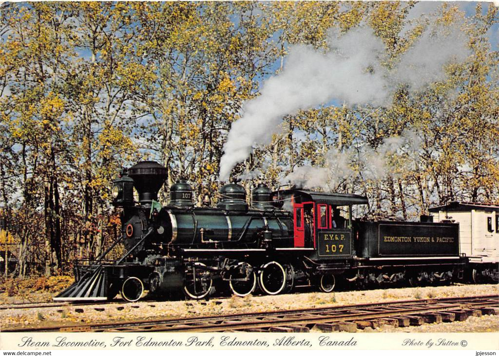 ALBERTA - EDMONTON - STEAM LOCOMOTIVE, FORT EDMONTON PARK - Edmonton