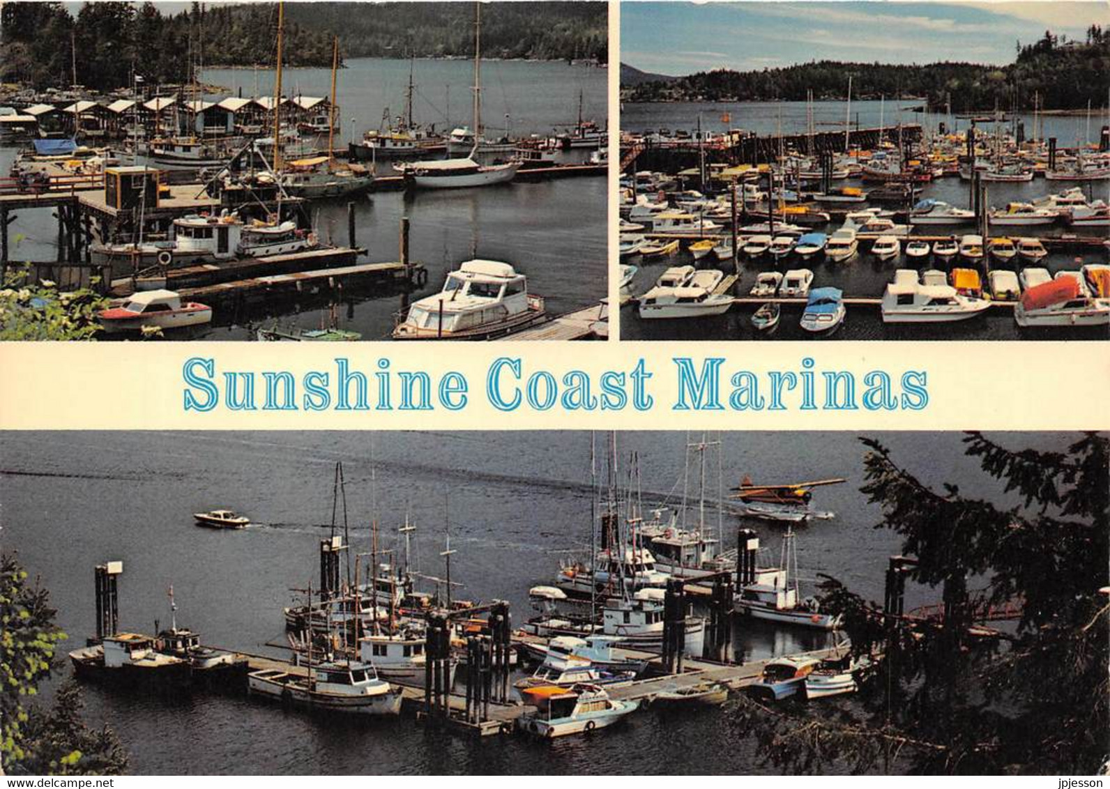 COLOMBIE BRITANNIQUE - SUNSHINE COAST MARINAS - TROIS VUES - Autres & Non Classés