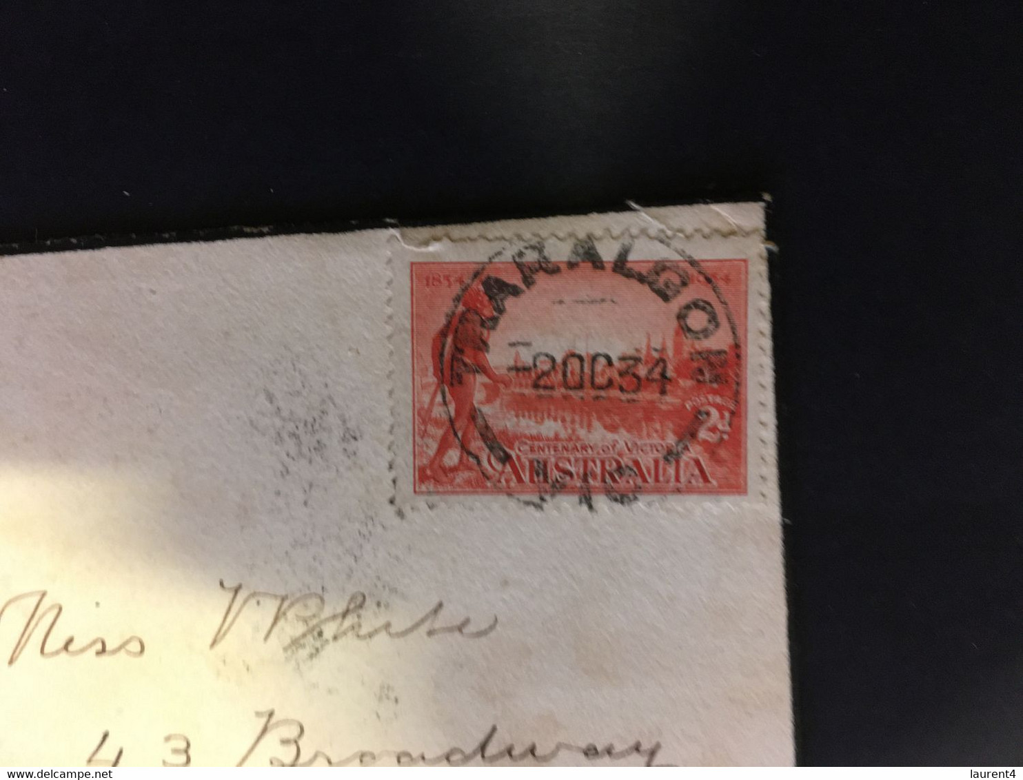 (NN 16) Australia Cover - 1934 (letter With Black Border = Related To Death) - Sonstige & Ohne Zuordnung